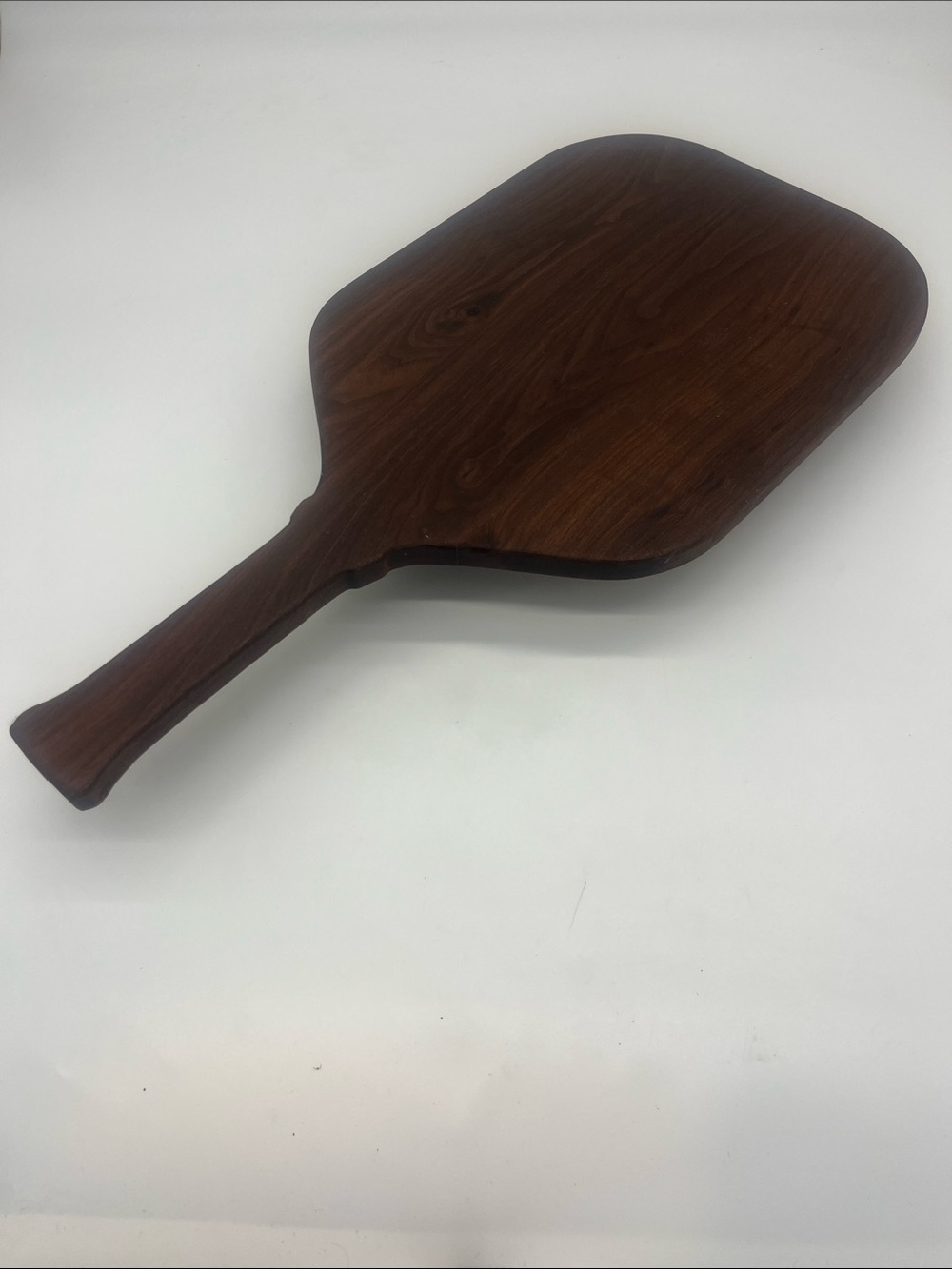 Pickleball paddle charcuterie. Large Walnut Paddle Serving Board with Handle